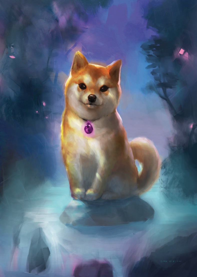 Celestial Shiba — Magical Creatures | Shiba Inu Art Print | Lord